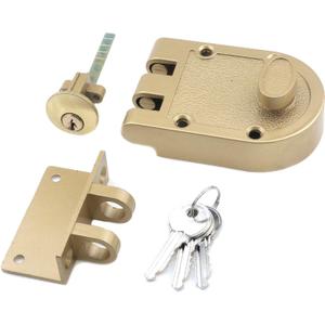 MY MIRONEY Jimmy Proof Deadbolt Lock Heavy Duty Safety Single Cylinder Locking Deadbolt with Keys