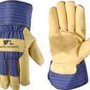 Men's Heavy Duty Leather Palm Thinsulate Winter Work Gloves with Safety Cuff, Extra Large (Wells Lamont 5235XL), Palomino (X-Large (Pack of 1))