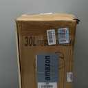 30L/8GAL Gold Step Trash Can with 100 Garbage Bags Metallic Gold Brass Lidded Step Kitchen Garbage Bin with Lid Commercial Compact Waste Basket for Shopping Centers, Elevator Doors, Hotels (Gold and Black)