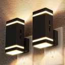 DORESshop Night Lights, Led Night Lights Plug into Wall [2 Pack], 1W 3000K Dimmable Night Light from 0LM to 100LM for Bathroom Hallway Bedroom Kids Room Stairway (Warm White)