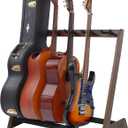 Nefelibata Multi-Purpose Guitar Stand 5 Wooden Guitar Rack Floor for Guitars and Cases, Cellos - German Ash