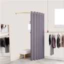 Adjustable shower curtain rail,round shower curtain rail,Clothing Store U-shaped Corner Wall Hanging Poles, Dressing Room Metal Curtain Rail for Privacy Protection and Room Divider (Size : 100x100CM) (120x120CM, One Color)