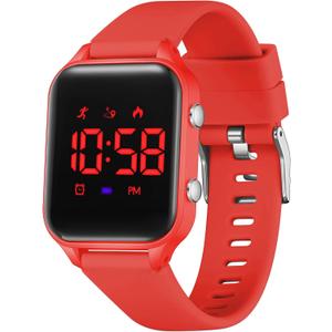 L LAVAREDO Kids Digital Watches for Boys Girls,Waterproof Sport Watch with Pedometer Stopwatch Vibration Alarm for Ages 5-13,No App Fitness Tracker Watch for Kids Teens Birthday Christmas Gifts