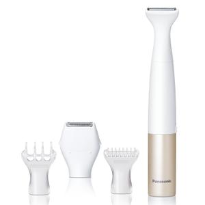 Panasonic Wet/Dry Bikini Shaver & Trimmer for Women with 4 Attachments for Gentle Grooming in Sensitive Areas, Battery-Operated  ES-WWV6-N