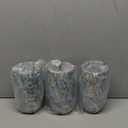 Fixture Replacement Globe Shade,Lampshade for E26 Base 1-5/8 Inch Fitter, Color Art Glass Oval Lampshade Cover for Pendant Kitchen Wall Sconce Chandelier Vanity Light (3, Agate Blue)