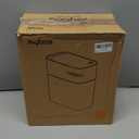 MOPALL Small Bathroom Cans with Lids,Motion Sensor Bathroom Can,Narrow Waterproof Plastic 3.5 Gallon Automatic Adsorption Touchless Garbage Can,White