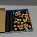 PVC heat shrink capsules 40 count matte black and 40 Pcs bottle seal cork, wine shrink wrap sleeves caps tops wine bottle corks capsules for making cellars and home use
