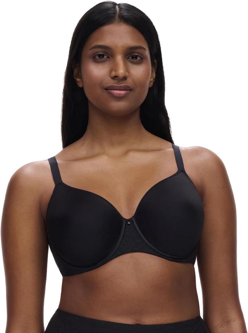 Chantelle Womens Comfort Chic Back Smoothing T-Shirt Bra (36G, Black)