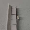 Cosmas 5 Pack 6377BB-C Brushed Brass Cabinet Hardware Square Knob with Clear Glass - 1-3/8" Squared