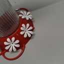 Nature's Way Hanging Glass Hummingbird Feeder for Outdoor Dcor, 28 Ounce Capacity Nectar Feeder, Ant Moat, 7 Easy to Clean Flexible Ports, Red