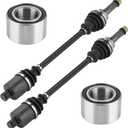 Rear Left or Right CV Axle & Wheel Bearing Kit for Polaris Ranger 800 EFI/Crew/HD/XP, Ranger 500 EFI 2010 2011 2012 2013 2014, 2 CV Axles and 2 Wheel Bearings
