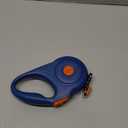 Retractable Dog Leash 16FT for Small & Medium Dogs, Sturdy Heavy-Duty Nylon Tape with Secure Locking Carabiner & Poop Bag Holder, Smooth One-Hand Control, Anti-Slip Handle, Tangle-Free Design (Blue)