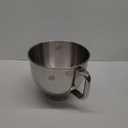 5 Quart Mixing Bowl for KitchenAid Stand Mixers, Food-Grade Stainless Steel Bowl with Handle & Clasp, Compatible with Tilt-Head 4.55 Qt Models  Fits K45, K45SS, KSM75, KSM150, KSM95