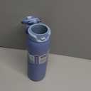 Ello Pop & Fill Stainless Steel Water Bottle with Quick Fill Technology, Double Walled Vacuum Insulated Metal, Leak Proof Locking Lid, Sip & Chug, BPA Free, Holiday Gift for Him Her, 22oz, 32oz, 40oz (Raincloud)