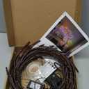 Enchanted Willow Vine Lights for Home Decor with 160LEDs, 8.2FT VoiceActivated Wall Decoration Light, Support Warm and Color Light Mode Switch, Ideal for Christmas, Wedding, Party Decor(Brown)(1PCS)