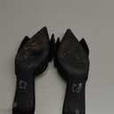 Lauren Lorraine Lolly Rhinestone Bow Slip-On Mule Formal Pump Prom Dress Sandals (7.5, Black)