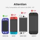 KIWIHOME Switch Lite Case, Durable Anti-Slip Shockproof Protective Hard Case Only for Handheld Switch, with Thumb Grip Caps Switch Lite Case for Boys (Blue)
