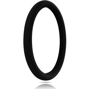 OTOSTAR Soft Velvet Steering Wheel Cover, Universal Luxury Steering Wheel Protector Car Interior Accessories 15 inch (Black)