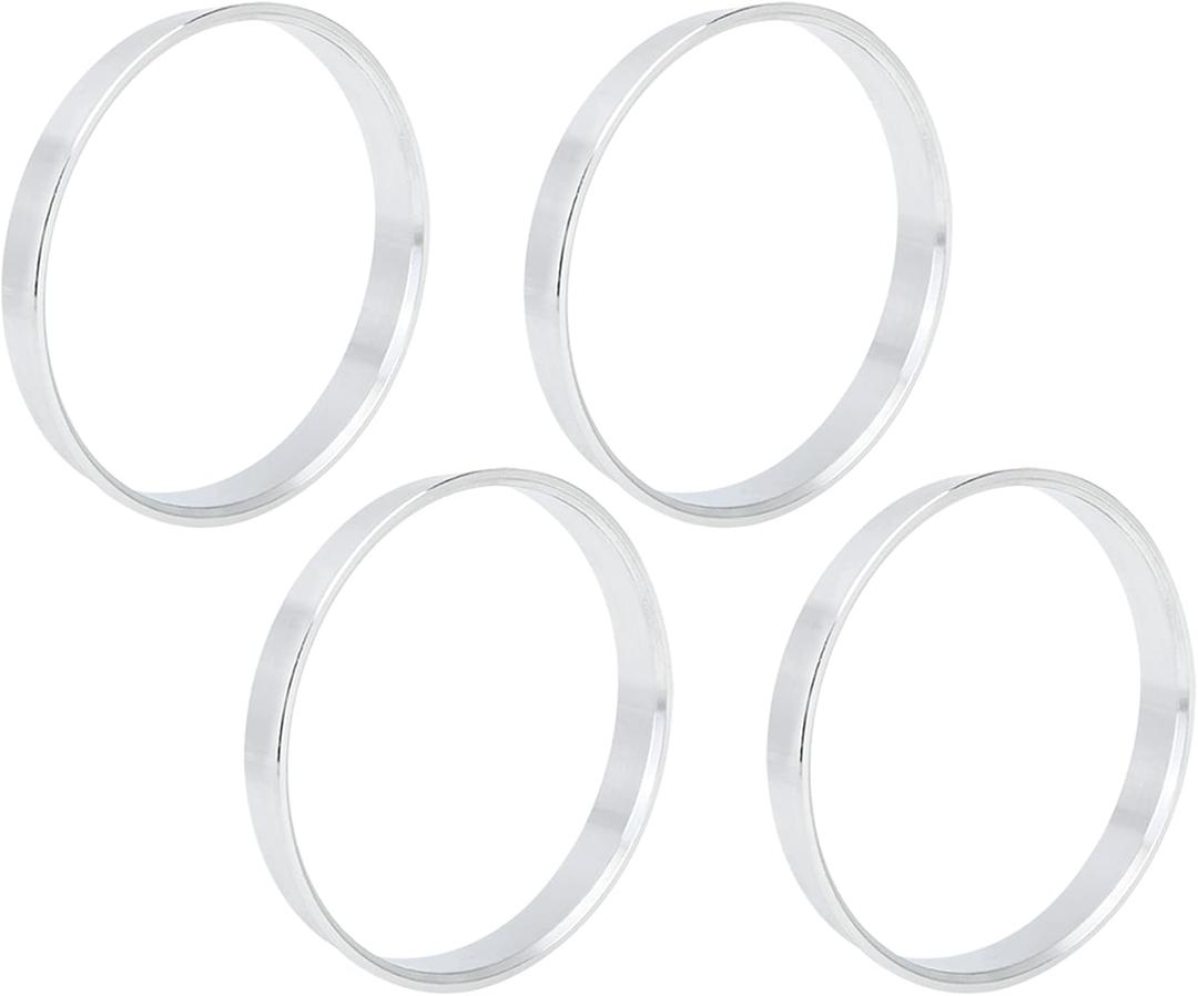 X AUTOHAUX 4pcs 72.6 to 70.1 mm Aluminium Alloy Car Hub Centric Rings Wheel Bore Spacer