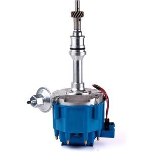 MAS HEI Distributor with 65K Volt Coil 1030213 PE330U Compatible with SBF Ford E-100 Econoline 1975-1982 F-150 3.6L 4.3L 4.7L 5.0L V8 Replacement for Small Block 221 260 289 302 Blue Cap