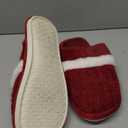 Cozy Slippers for Women Indoor and Outdoor Fuzzy House Shoes with Memory Foam Anti-Skid Sole Gifts for Women Mom Ladies (9-10 Women/7-8 Men, Wine Red)