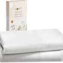California Design Den 100% Cotton Pillowcases Queen, Standard/Queen Size Pillowcases - Set of 2 Soft & Cooling Sateen Weave Cases, Fits Queen and Standard Size Pillows - Eggshell-Ivory