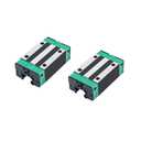 LD-Teemm HGH15CA Linear Slider Bearing, 2pcs HGH15CA Square All-Metal high-Temperature Resistant Bearing Slider Block, for HG15 High Assembly CNC Linear Guide Kits.