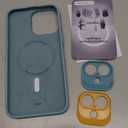 ESR for iPhone16 Plus Case with MagSafe, Supports Magnetic Charging, Smooth & Slim Silicone Case, Shockproof, Full Screen and Camera Protection, Soft Microfiber Lining,Teal