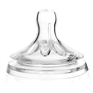 4pcs Bottle Nipples Transparent Soft Silicone Baby Bottles Nipples for 6 to 12 Month Old Infant