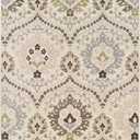 BLUENILEMILLS Blue Nile Mills: Modern Oriental Floral Damask Area Rug with Jute Backing, Multi-Color, 8' x 10'