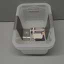 Set of Heritage Living Multipurpose Storage Bins Clear Plastic Containers Designed For Organizing Household Items, 2 Psc