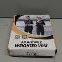 FUFF Weighted Vest Woman, 10LB Womens Weight Vest for Walking, Strength Training Weight Vests for Female Men, Reflective Stripe Body Vest for Workout Running Jogging Fitness (Black)