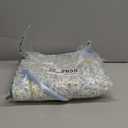 Large Bible Bag Quilted Bible Cover Case Kit for Women Church Bag with Shoulder Strap Study Supplies Christian Gifts(Blue Flower)