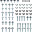 LivTee 70PCS Motorcycle Body Bolt Mounting Kits, for Plastics Seat Fenders Shrouds Fasteners Compatible with CR85 CR125 CR250 CR500 & CRF150 CRF250 CRF450 R Models CRF150R CRF250R CRF450R - White