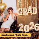 Graduation Decorations 2026, 8 Pcs Marquee Light Up Letter Grad 2026 Sign, Graduation Centerpieces for Table, Class of 2026 Decorations for College High School, Lighted Grad Party Decor