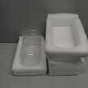 STARVAST 2PCS Glass Dome Cloche with Airhole and Base, 8.7 x 5.9 x 4.7 Inches, Clear Terrarium Planter Container for Plant Flower Home Tabletop Display Centerpiece, Plants Not Included