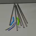 Soledea 40 oz Straight Metal Straws for 40 oz Stanley Tumbler, 6Pcs Stainless Steel Reusable Drinking Metal Straw with Colourful Silicone Tips,Straw for Glass Cups, BPA FREE (2)