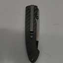 Cool Hand 4.5" Carbon Fiber Folding Knife w/ 3.25" Polished Black Zirconia Ceramic Blade, Liner Lock Mechanism, w/Pocket Clip, Gift Box Packing