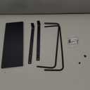 15.5 to 25.5 Inch Expandable Kitchen Cabinet Organizer Shelf, 2 Pack 30 LBS Heavy Duty Adjustable Kitchen Counter Storage Shelves Organizers,Stackable Small Storage Shelf Rack For Cabinet Cupboard (Black)