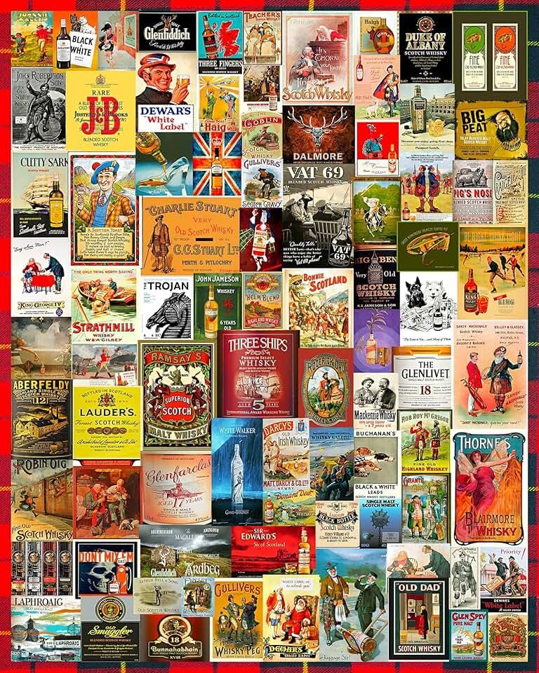 Springbok Whiskey & Scotch 1000 Piece Jigsaw Puzzle for Adults - Unique Cut Pieces - Made in USA