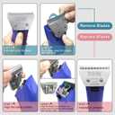 30W Detachable Dog Grooming Wide Blades,Compatible with Andis,Oster A5,Wahl KM10 Series Clippers,Cut Length 1/50(0.5mm)