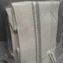 Laundry Basket, Large Woven Rope Tall Laundry Basket with Handles, Decorative Storage Basket for Clothes and Blankets in Living room, Bedroom (80L, Grey & White)