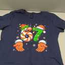 HotScamp 6-7 Christmas Top for Kids, Teens and Adults – 67 Xmas Santa Hands 6 7 Slogan T-Shirt - Six Seven Graphic Tee Festive Meme Christmas Jumper Day Tshirt Small