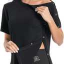 Post Shoulder Surgery Shirts for Women,Cuff Tear Away Top After Rotator Cuff Shirts Chemo Port Adaptive Clothing , Large
