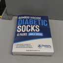 Doctor's Select Viscose Bamboo Ankle Diabetic Socks for Women and Men - 6 Pairs | Super Soft, Non Binding, Loose Wide Top Light Colors - 6 Pairs, Medium