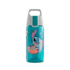 Water Bottle with Straw - 12 Ounce - Kids Stainless Steel Vacuum Insulated Water Bottle with Lid, Stitch