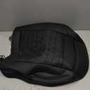 Nilight Car Seat Cushion Cover Black Leather Front Seats Waterproof Anti-Slip with Storage Bag Wraps Bottom Fits Cars Sedan Van SUV Truck