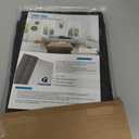 Solar Window Screen Mesh, Anti-UV Solar Screen Fabric Replacement 53" x 72", Adjustable Pollen/Dust/Floc/Rain Barrier Net for Windows, Door, Patio (Black)