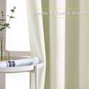 NICETOWN Room Darkening Window Curtains 90 inch Length, Thermal Insulated Grommet Light Blocking Solid Curtain Drapes for Bedroom/Living Room, Beige, Set of 2, W52 x L90