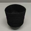 24 Pack Reusable Silicone Cupcake Liners Black, 2.76 Inch Silicone Muffin Cups for Kitchen, Non-Stick Baking Cups for Cupcakes, Muffins